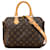 Louis Vuitton Sac Bandoulière Speedy 25 Monogram Marron Cuir Toile  ref.1435404