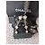 Chanel CC A17B GHW Orecchini Long Logo Pearl Star scatola D'oro - vista 11