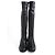 Bottes Hugo Boss en cuir noir taille 37 - vue 3