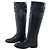 Bottes Hugo Boss en cuir noir taille 37 - vue 4