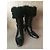 Botas Chanel de piel negra talla 39 Negro - vista 4