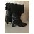 Botas Chanel de piel negra talla 39 Negro - vista 5