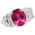 & Other Stories Bague en tourmaline rubellite Pt900 en excellent état Métal Blanc  ref.1435562