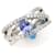 & Other Stories Bague en diamant tanzanite PT900 en platine taille 9 en excellent état Métal  ref.1435609