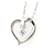 & Other Stories 4℃ Heart White Stone Necklace K10WG White Gold 111646123211 in Great Condition Metal  ref.1435619