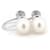 & Other Stories Orecchini Polara Pearl 8,0 mm in oro bianco K14 a clip in ottime condizioni  ref.1435778