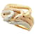 Other jewelry & Other Stories No-brand Snake-Motif Ring in K18YG/K18PG/Pt900 with 0.04ct Diamond, Size 24, Gold, for Men in Excellent Condition Golden  ref.1435831