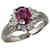 & Other Stories Pt900 Platinum Ruby 0.70ct Diamond 0.16ct Ring Size 8 in Great Condition Metal  ref.1435889