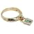 & Other Stories K18YG Yellow Gold Green Garnet Diamond Padlock Ring in Great Condition Golden Metal  ref.1435949