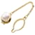 & Other Stories K18 Yellow Gold Pearl Pin Brooch in Excellent Condition Golden Metal  ref.1435968