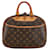 Louis Vuitton Monogram Trouville Handbag M42228 Brown PVC Leather in Very Good Condition Cloth  ref.1436092