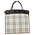 Burberry Nova Check Canvas Leather Tote Bag in Very Good Condition Beige Cloth  ref.1436481