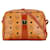 Borsa a tracolla in pelle PVC MCM Visetos Logo marrone in ottime condizioni Plastica  ref.1436490