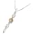 Other jewelry & Other Stories K18 White Gold Simple Necklace featuring 3P Diamond, 0.50ct - For Women in Excellent Condition Silvery  ref.1436592