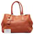 Tote Prada Leder Tragetasche BR4482 in guter Kondition Orange  ref.1436613