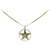 & Other Stories Collar con estrella de logo Dior chapado en oro en excelente estado Dorado Metal  ref.1436619