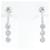 Autres bijoux & Other Stories Boucles d'oreilles en diamant en platine PT900 0,5×2 1,7g en excellent état Argenté  ref.1436661