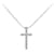 & Other Stories Collar de diamante Vendome Aoyama Cross 0.12ct K18WG en excelente estado Blanco Metal  ref.1436726