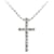 Autres bijoux & Other Stories Collier en diamant Vendome Aoyama Cross 0,12 ct K18WG or blanc en excellent état Argenté  ref.1436732