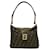 Fendi Zucca Pattern Shoulder Bag Canvas Shoulder Bag 07300 in Great Condition Brown Cloth  ref.1436950