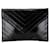 Yves Saint Laurent Quilted Leather Clutch Bag in Very Good Condition Black  ref.1437358