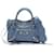 Balenciaga Classic Mini City Handbag Leather Handbag in Very Good Condition Blue  ref.1437631