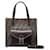 Zucchino Fendi Zucca Canvas Leder 2-Wege-Handtasche in gutem Zustand Braun Leinwand  ref.1437753