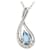 & Other Stories PT950/PT850 Aquamarine Diamond Necklace 0.301ct in Great Condition Metal  ref.1437895