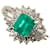 & Other Stories Pt900 Platinum Emerald 0.94ct Diamond 0.52ct Ring in Excellent Condition Metal  ref.1438428