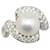 & Other Stories Pt900 Platinum Pearl 10mm Diamond 0.422ct Ring in Excellent Condition Metal  ref.1438480