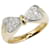 & Other Stories K18YG Yellow Gold Pt900 Platinum Diamond Ribbon Motif Ring in Excellent Condition Golden Metal  ref.1438482