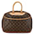 Bolso de mano Louis Vuitton Monogram Deauville M47270 de cuero PVC marrón en buen estado Castaño Lienzo  ref.1438613