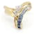 Anderer Schmuck & Other Stories Saphir-Diamantring 12,5 K18YG aus Gelbgold in gutem Zustand Golden  ref.1438625