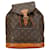 Louis Vuitton Monogram Montsouris MM Backpack M51136 Brown PVC Leather in Good Condition Plastic  ref.1438695