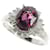 & Other Stories Platinum Diamond Garnet Ring in Excellent Condition Silvery Metal  ref.1438719