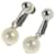 & Other Stories 14k Gold Pearl Earrings in Excellent Condition Silvery Metal  ref.1438722