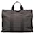 Hermès Hermes Herline MM Canvas Tote Bag in Good Condition Grey Cloth  ref.1438862