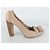 Décolleté Céline in pelle beige con frange taglia 37 - vista 3