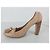 Décolleté Céline in pelle beige con frange taglia 37 - vista 4