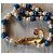 Collana Balenciaga in Perle ed Smalto Bianco Blu - vista 2
