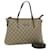 Bolsa de mão GUCCI GG Supreme PVC 2 vias Bege 353440 Auth 77792  ref.1439048