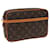 LOUIS VUITTON Monogram Compiegne 23 Clutch Bag M51847 LV Auth 79751 Cloth  ref.1439092