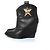Botas estrella de cuña oculta de Giuseppe Zanotti Negro - vista 2
