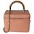 Rosenfarbene, gesteppte Lammleder-Vanity Case von Chanel Knock On Wood Pink