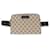 Sac banane en toile GG beige Gucci Marron  ref.1439247