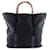 Sac fourre-tout en nylon Gucci Bamboo Sac en toile 002-2058-0412-5 en bon état Noir  ref.1439445