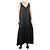 Juliet Dunn Schwarzes Baumwoll-Midikleid - Einheitsgröße