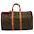 Louis Vuitton Keepall 45 Castaño Lienzo  ref.1439894