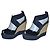 Zeppe Ralph Lauren in vernice nero e blu