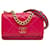 WALLET ON CHAIN CHANEL 19 LEATHER HANDBAG Red  ref.1440241